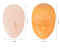 Twarz 3D sylikonowa z podstawą do ćwiczeń