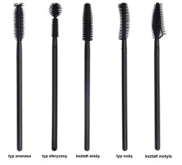 Sylikonowa szczoteczka / spiralna do rzęs i brwi