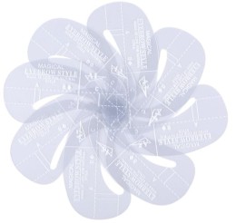 Szablony kształtu brwi  Magic eyebrows  - 24szt.