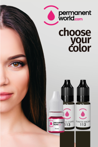 Permanent World - pigmenty do makijażu permanentnego brwi i usta