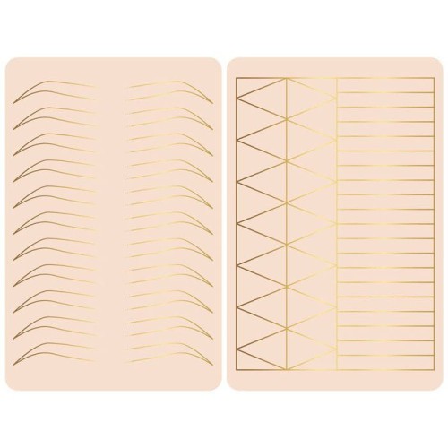 Dwustronna skóra sylikonowa do ćwiczeń -  brwi/linie treningowe