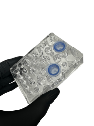 Akrylowy stojak - holder na kubeczki z pigmentem