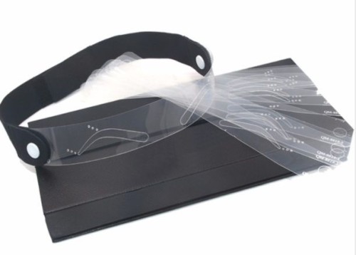 Elegancki zestaw szablonów brwi